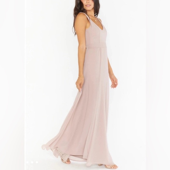 Show Me Your Mumu Jenn Maxi Dress in a Blush Pink - Picture 2 of 9